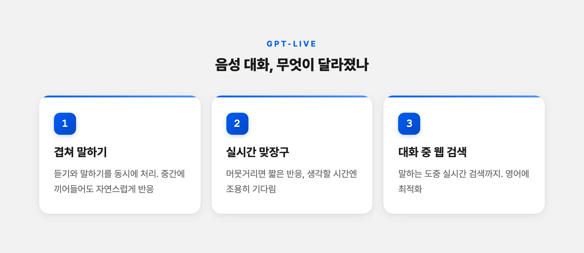 GPT-Live 음성 대화가 달라진 점